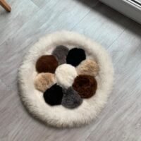 ROUND SMALL HUACAYA ALPACA CARPET